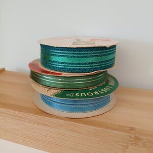 3 Vintage Ribbon Spools Sew Craft Junk Journal